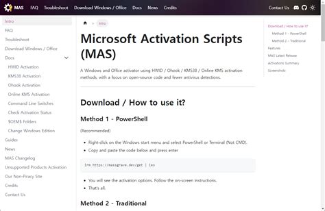 Microsoft Activation Scripts 3.0